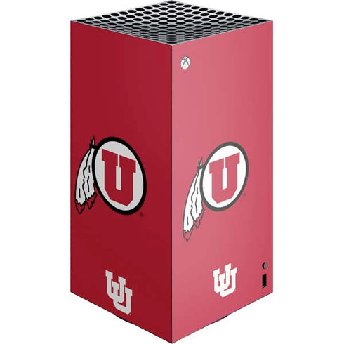University of Utah Logo XBox Series X Digital Edition Console Skin